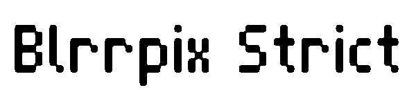 Blrrpix Strict字体
