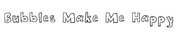 Bubbles Make Me Happy字体