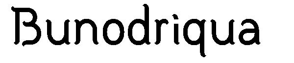 Bunodriqua字体