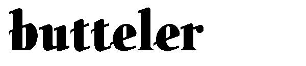 Butteler字体