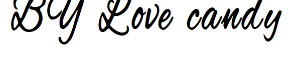 BY Love candy字体