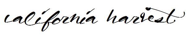 California Harvest字体
