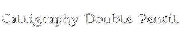 Calligraphy Double Pencil字体