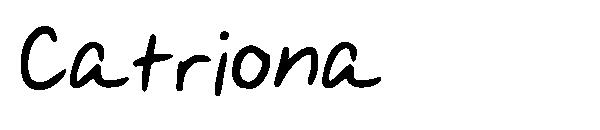 Catriona字体