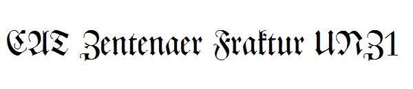 CAT Zentenaer Fraktur UNZ1字体