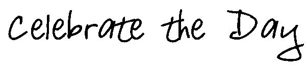 Celebrate the Day字体