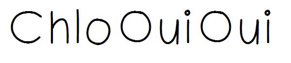 ChloOuiOui字体