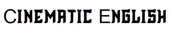Cinematic English字体