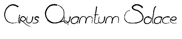 Cirus Quamtum Solace字体