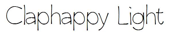 Claphappy Light字体