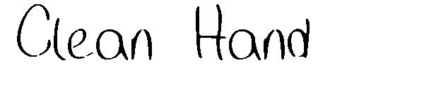 Clean Hand字体