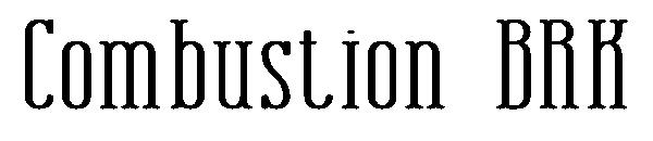 Combustion BRK字体