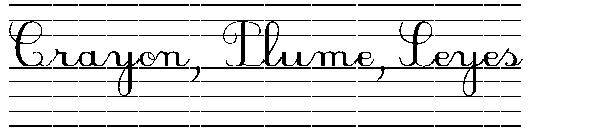 Crayon, Plume, Seyes字体