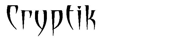 Cryptik字体