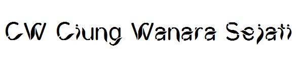 CW Ciung Wanara Sejati字体