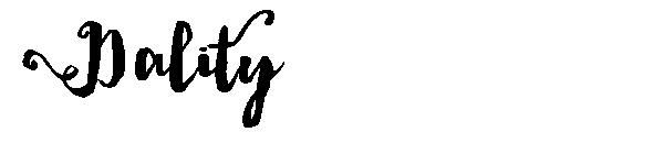 Dality字体