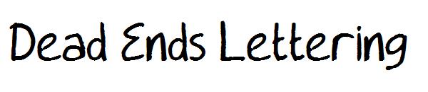 Dead Ends Lettering字体
