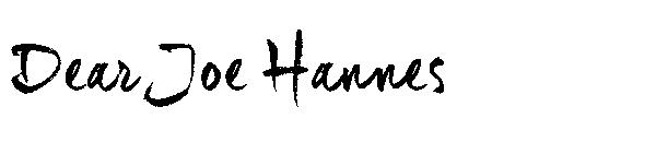 Dear Joe Hannes字体