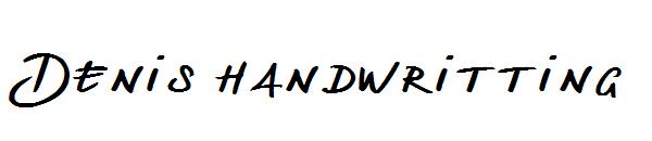Denis handwritting字体