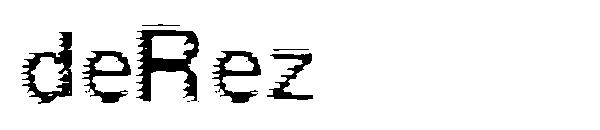 deRez字体