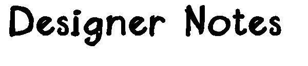Designer Notes字体