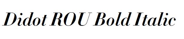 Didot ROU Bold Italic字体