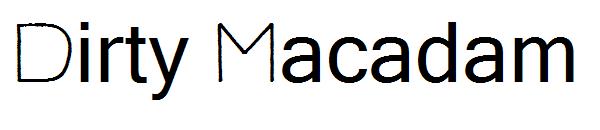 Dirty Macadam字体