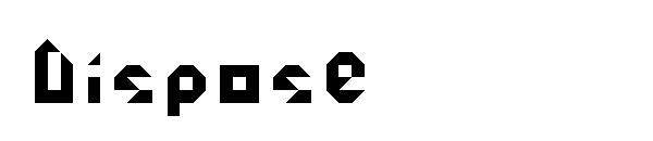 Dispose字体