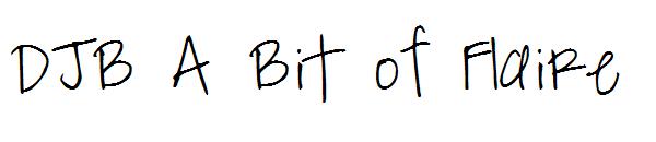 DJB A Bit of Flaire字体