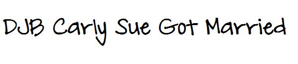 DJB Carly Sue Got Married字体