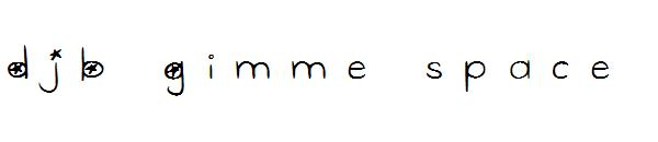DJB Gimme Space字体