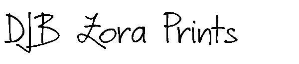 DJB Zora Prints字体
