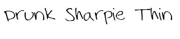 Drunk Sharpie Thin字体