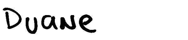 Duane字体