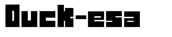 Duck-esa字体