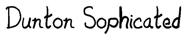 Dunton Sophicated字体