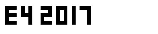 E4 2017字体