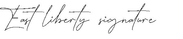 East liberty signature字体
