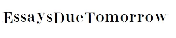 EssaysDueTomorrow字体