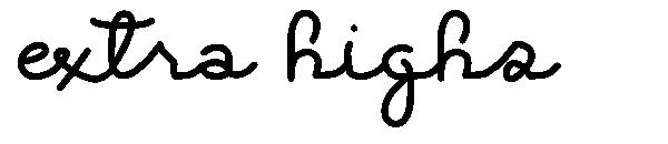 Extra Highs字体