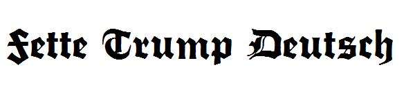 Fette Trump Deutsch字体