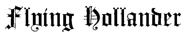 Flying Hollander字体