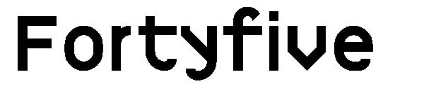Fortyfive字体