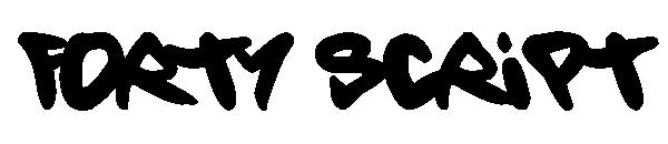 Forty Script字体