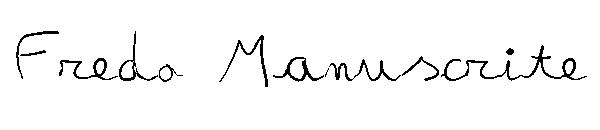 Fredo Manuscrite字体