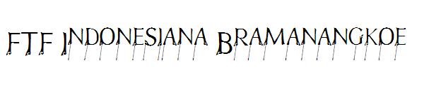 FTF Indonesiana Bramanangkoe字体