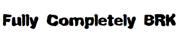 Fully Completely BRK字体