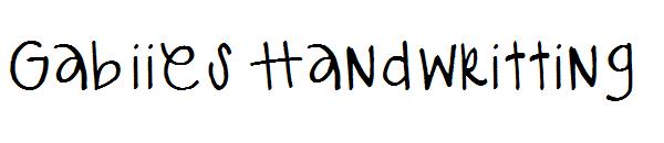 Gabiies Handwritting字体