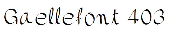 Gaellefont 403字体