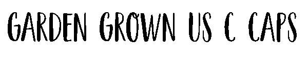 Garden Grown US C Caps字体